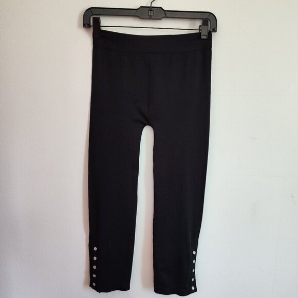 Ladies SZ S Inc Black Cropped Legging - Picture 1 of 4